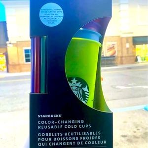 Starbucks Summer 2022 Color Changing Cold Cups UV Activated NEW Rare! HTF!